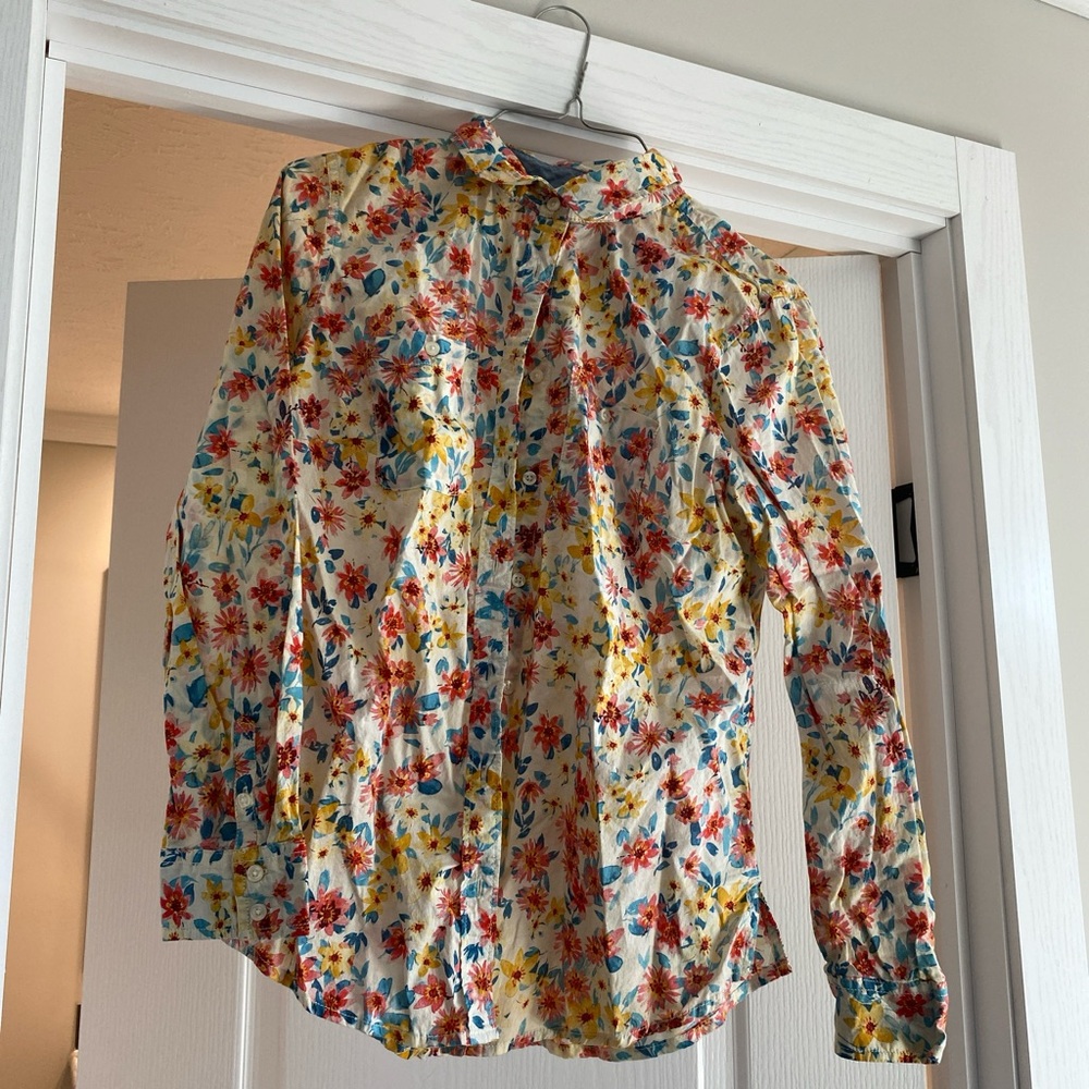 St. John's Bay Floral Button Down Shirt - Multicolor